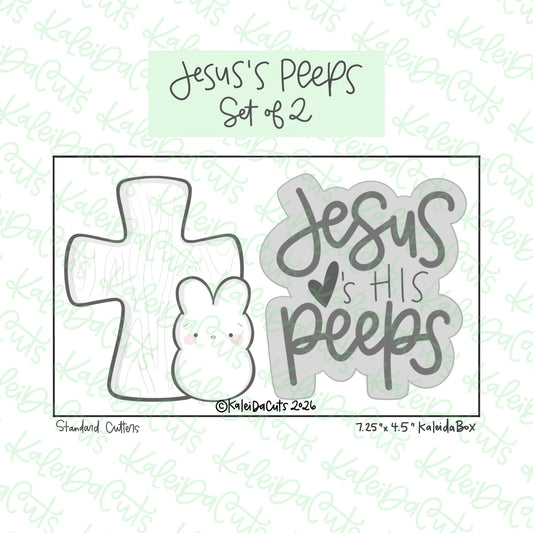 Jesus's Peeps Cookie Cutters Set of 2