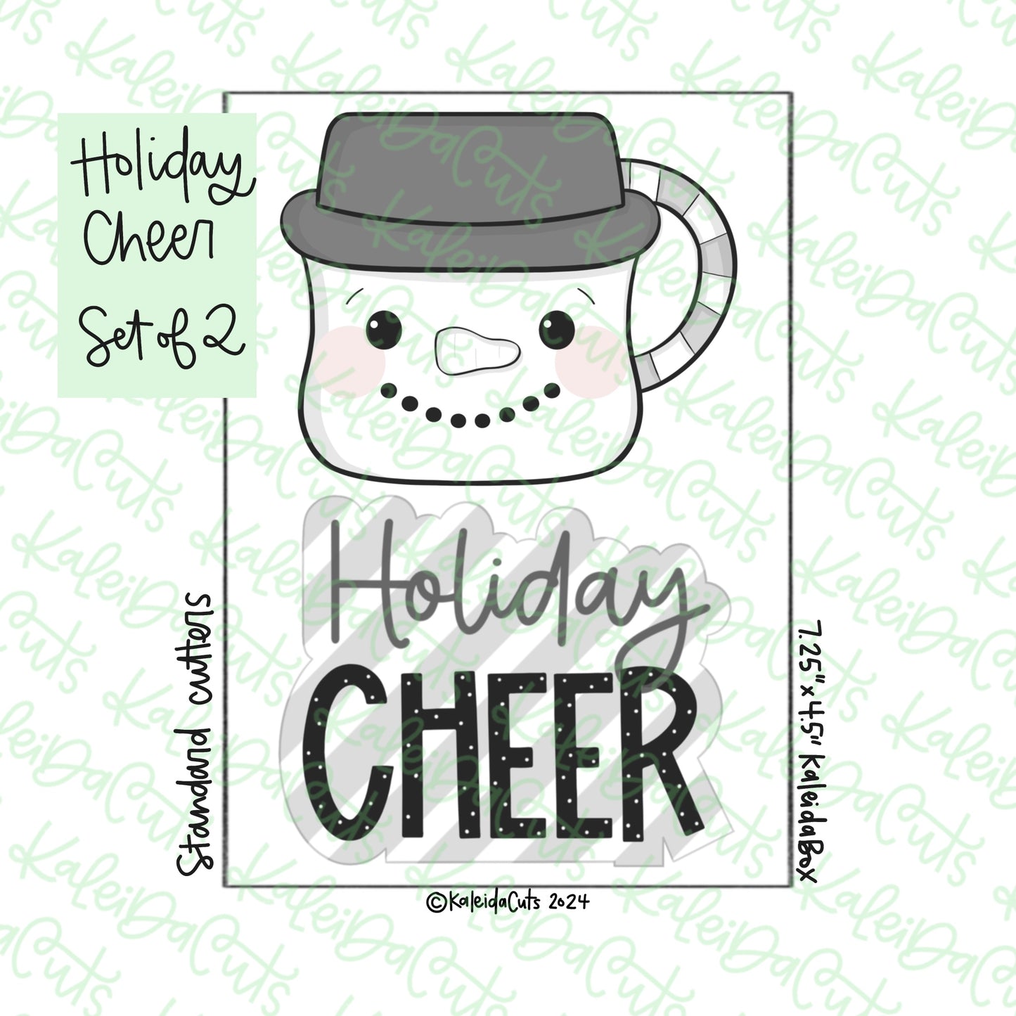 Holiday Cheer Cookie Cutter Set of 2