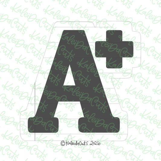 Simple A Plus Cookie Cutter