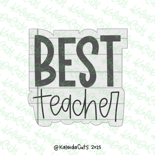 Squarish Best Teacher Cookie Cutter