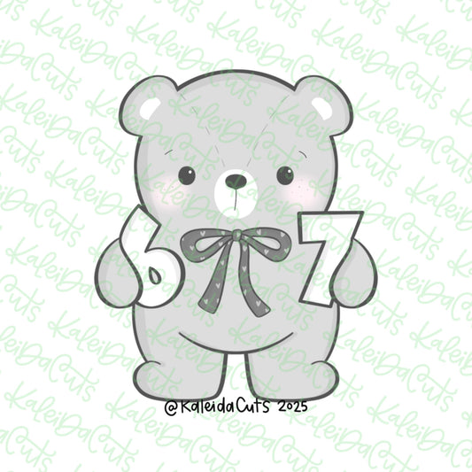 Six Seven Teddy Cookie Cutter
