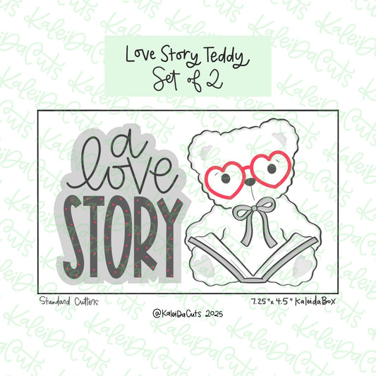 Love Story Teddy Cookie Cutter Set of 2