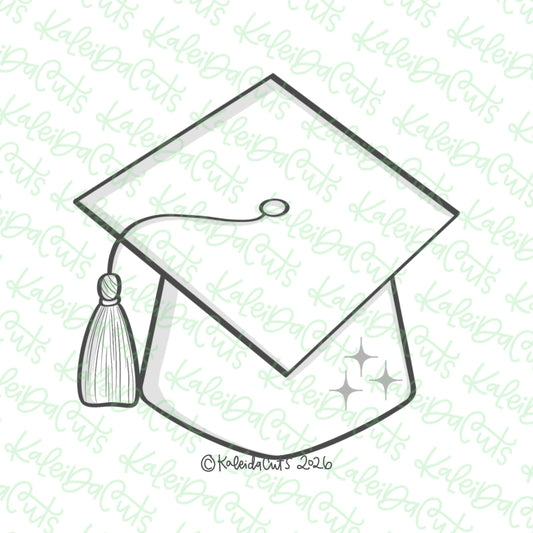 Elle Grad Hat Cookie Cutter