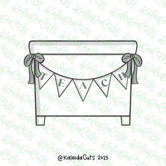 Teacher Desk Bows Cookie Cutter