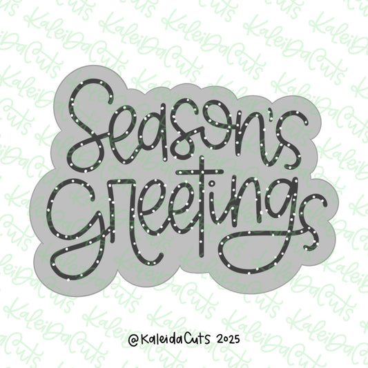 Season's Greetings Cookie Cutter