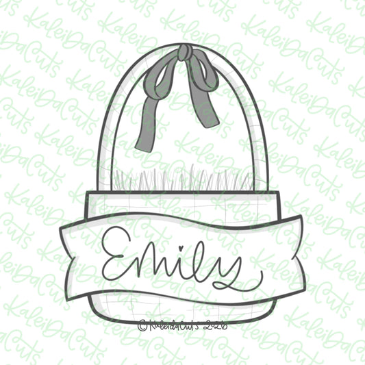 Basket Banner Cookie Cutter