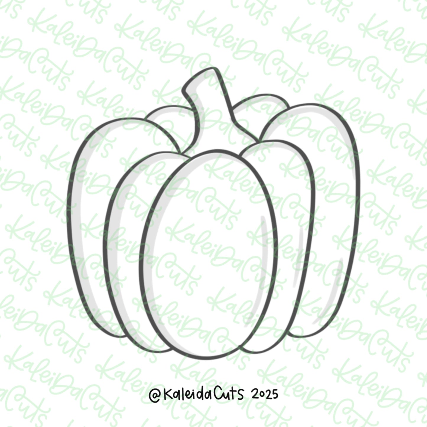 Blue Grey Pumpkin Cookie Cutter
