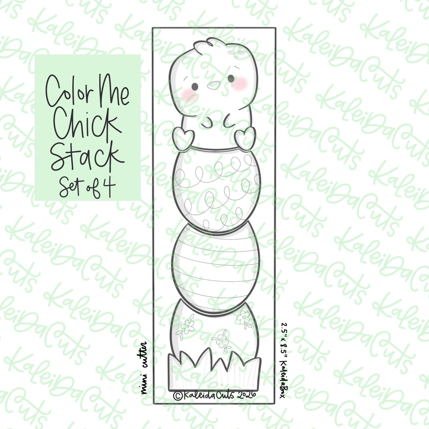 Color Me Chick Stack Cookie Cutters Set of 4