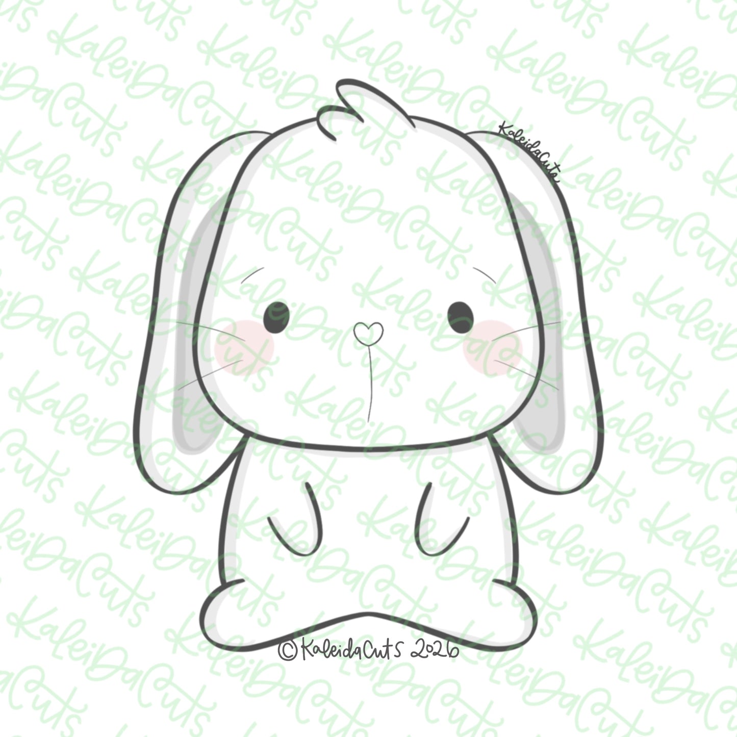 2026 Baby Bunny Cookie Cutter