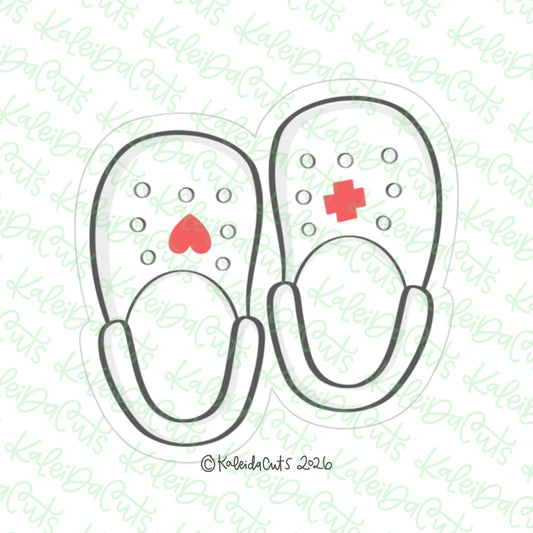Croc Pair Cookie Cutter