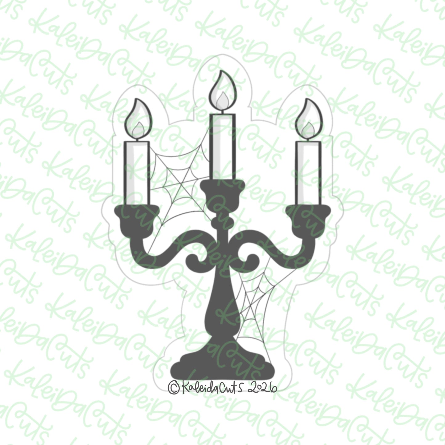 Spooky Candelabra Cookie Cutter