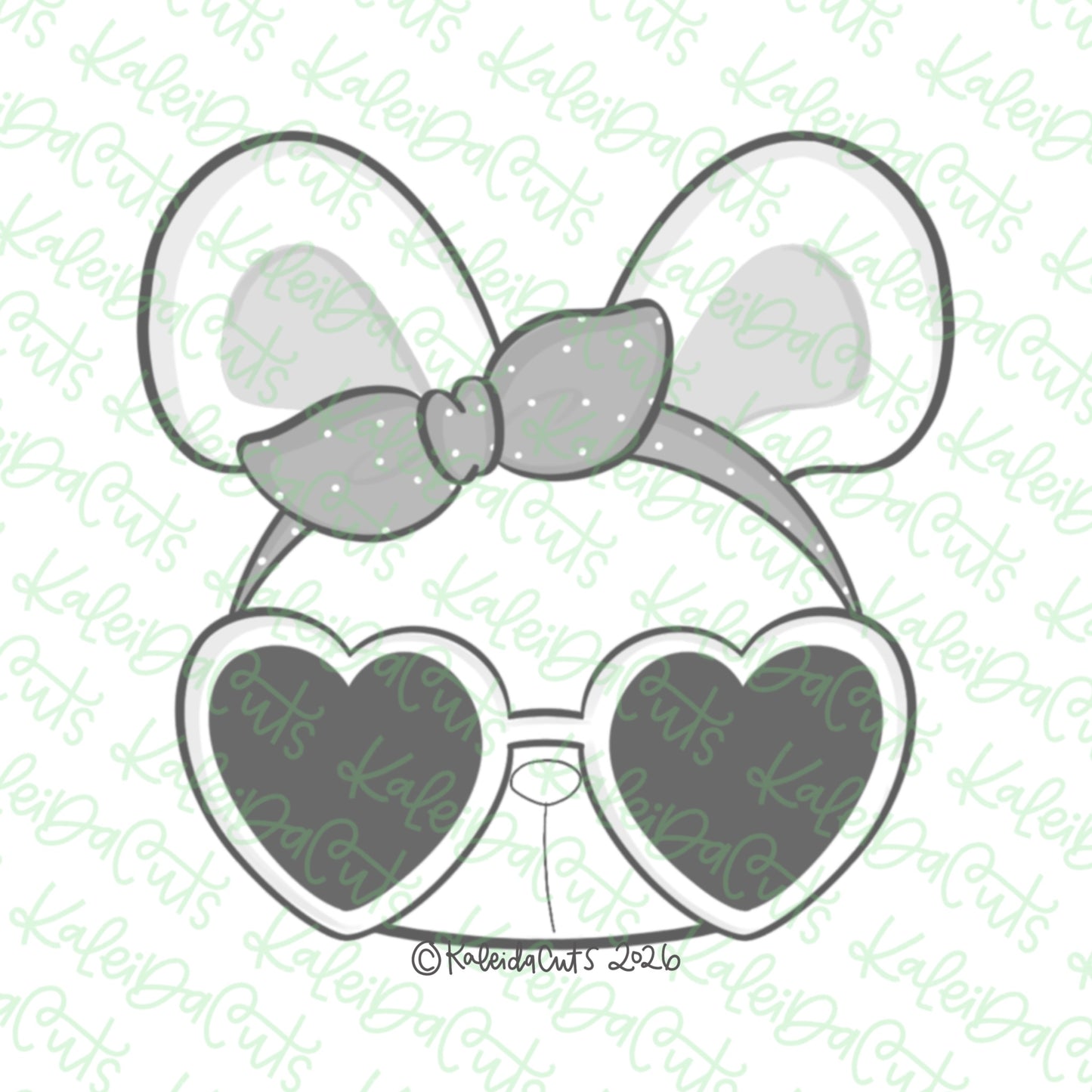 2026 Hip Hop Girl Bunny Cookie Cutter