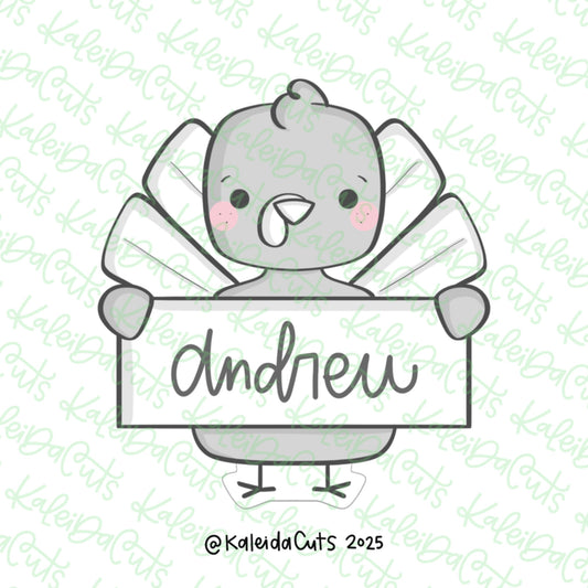 2025 Turkey Plaque Cookie Cutter