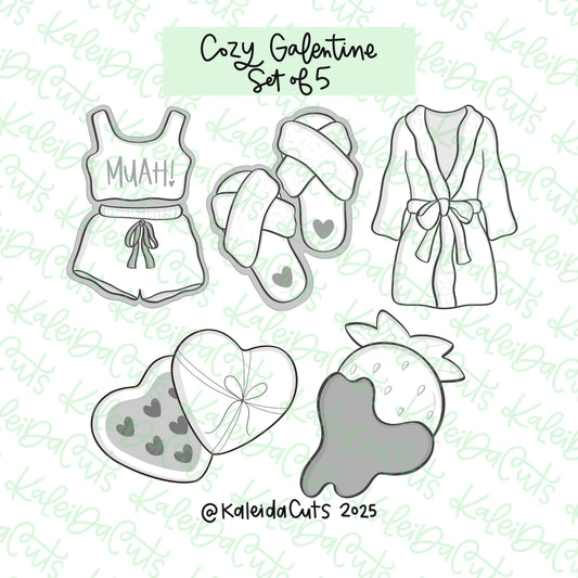 Cozy Galentine Cookie Cutter Set of 5