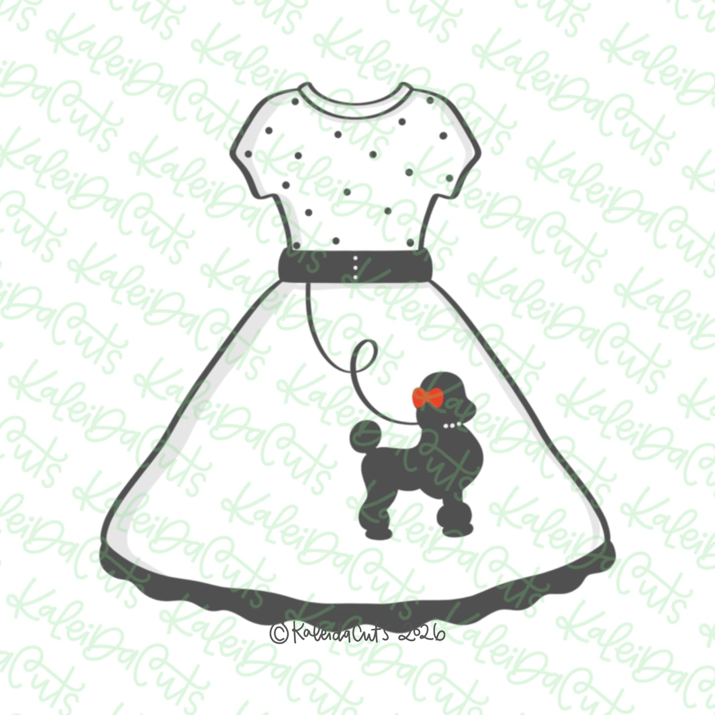 Sock Hop Dress Cookie Cutter