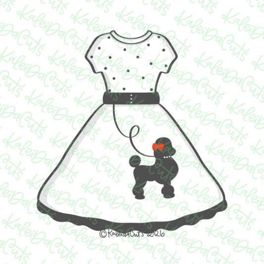 Sock Hop Dress Cookie Cutter