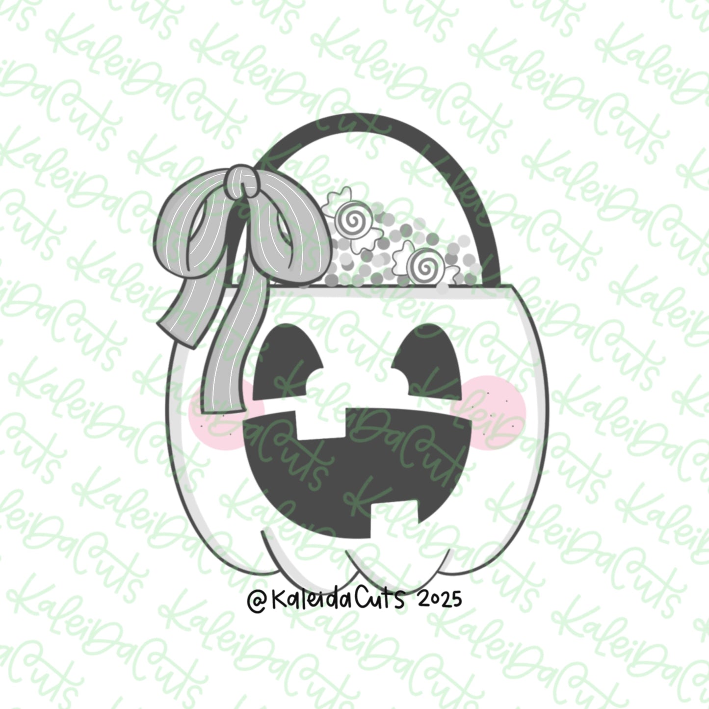Pumpkin Bucket Bow Cookie Cutter