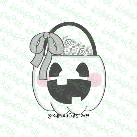 Pumpkin Bucket Bow Cookie Cutter