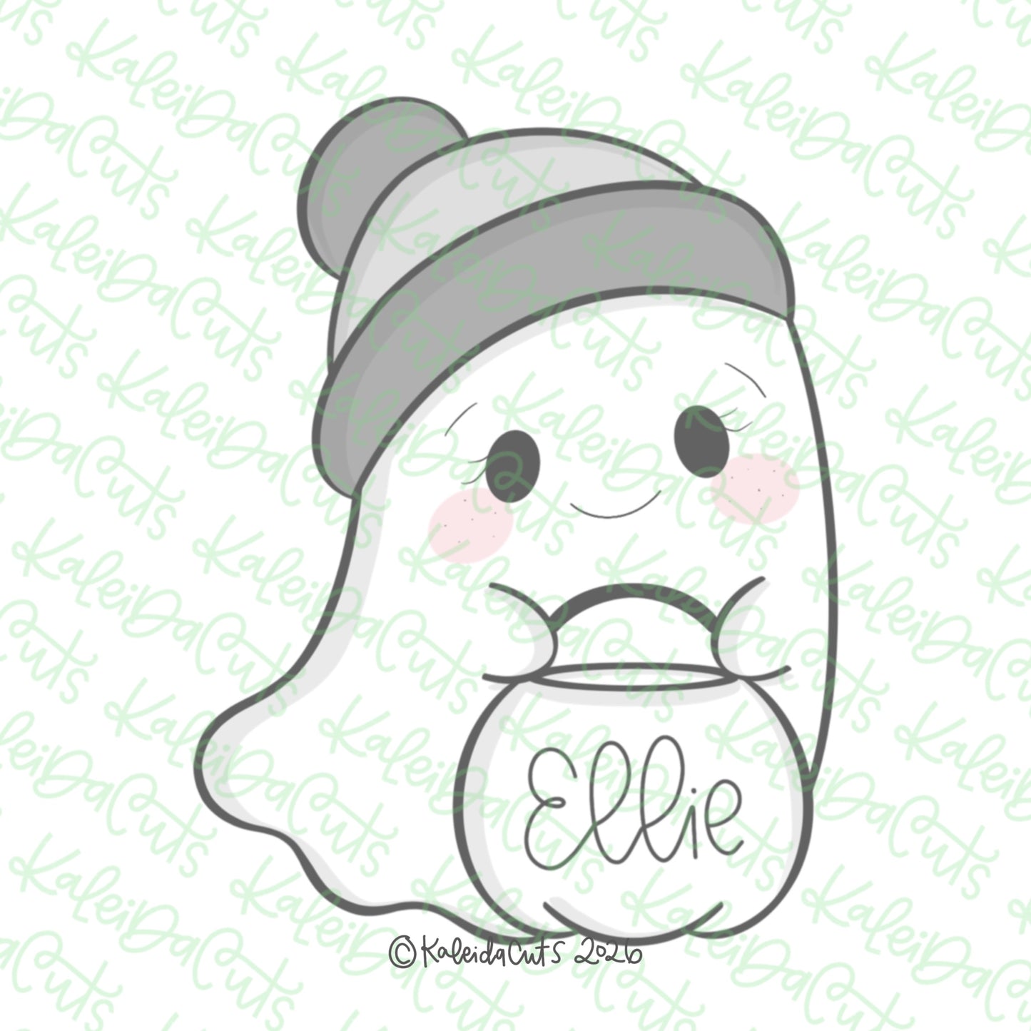 Ghost Girl Flying Cookie Cutter