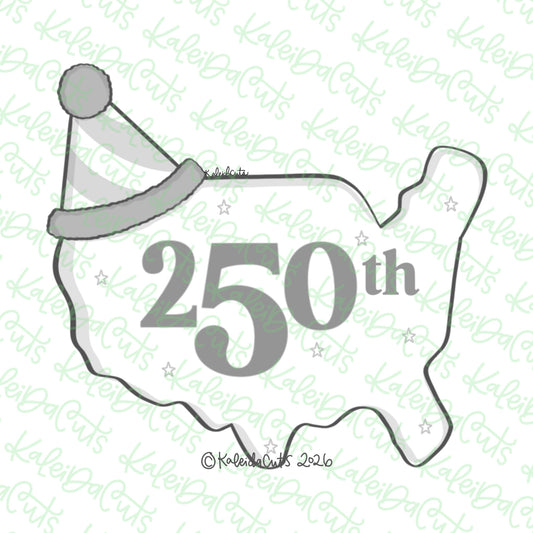 USA Birthday Hat Cookie Cutter