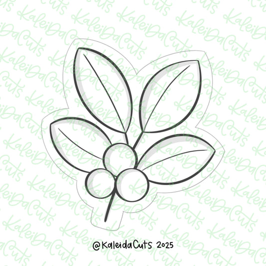 Holly Greenery Cookie Cutter