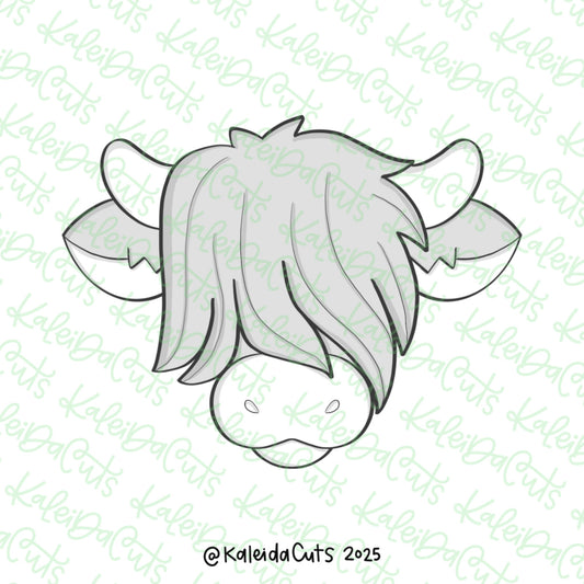 Highland Cow Face Cookie Cutter