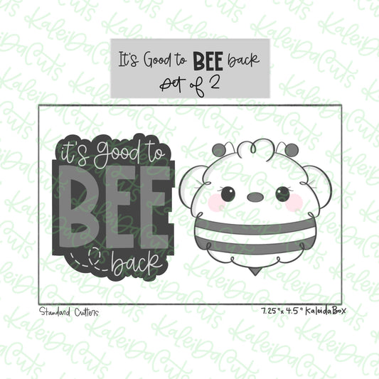 Fuzzy Bumble Bee Cookie Cutter Set of 2