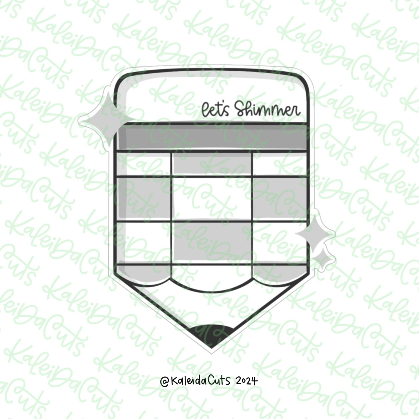 Shimmer Pencil Cookie Cutter