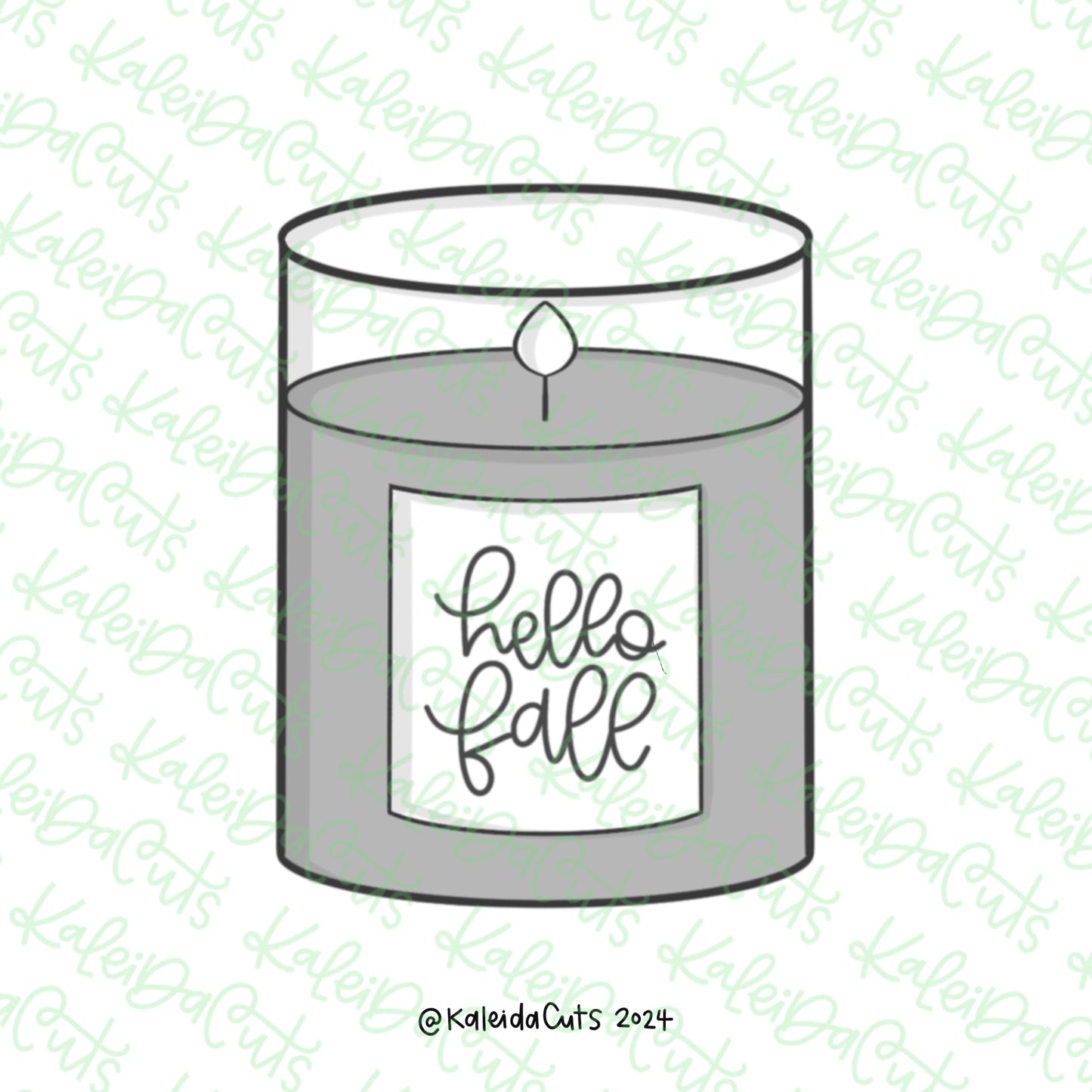 Fall Candle Cookie Cutter