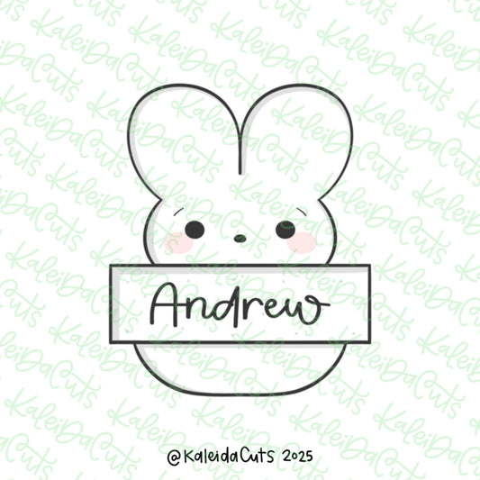 Marshmallow Bunny Plaque Cookie Cutter