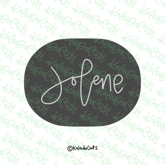 Jolene Plaque Cookie Cutter