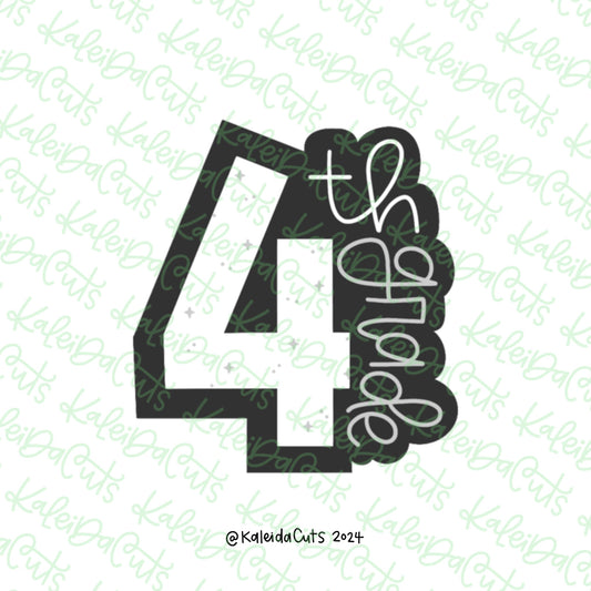 4th Grade Plaque Cookie Cutter