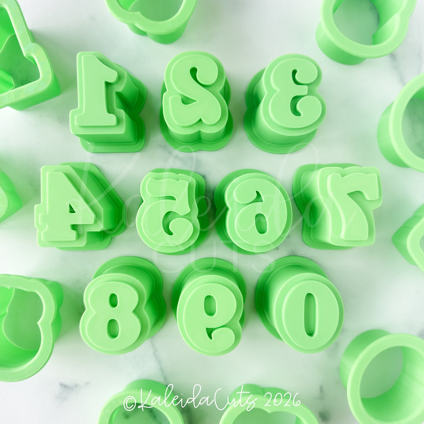 Fancy Numbers Kaleida Popper Set of 10