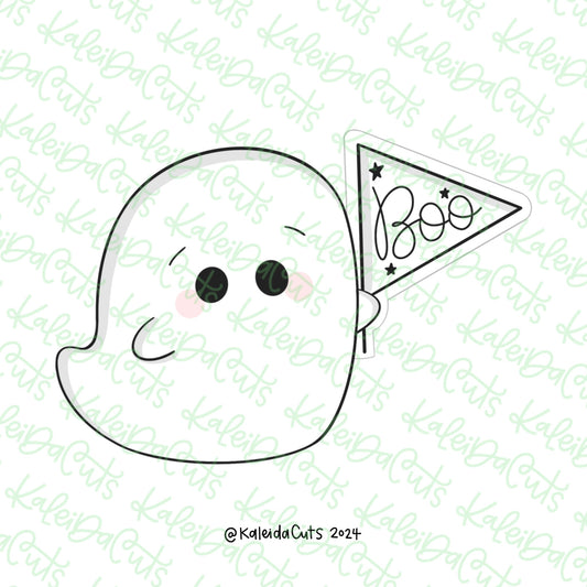 Ghost Pennant Cookie Cutter
