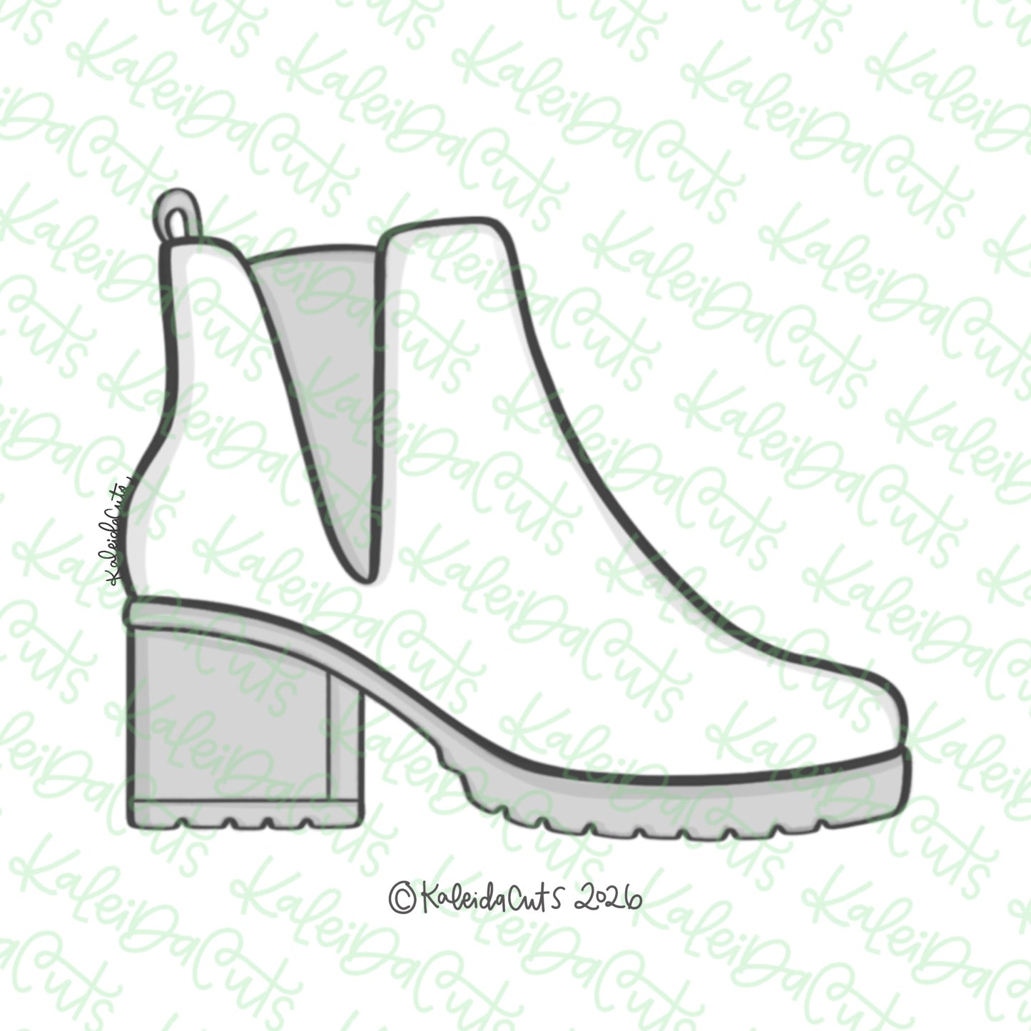 Fall Bootie Cookie Cutter