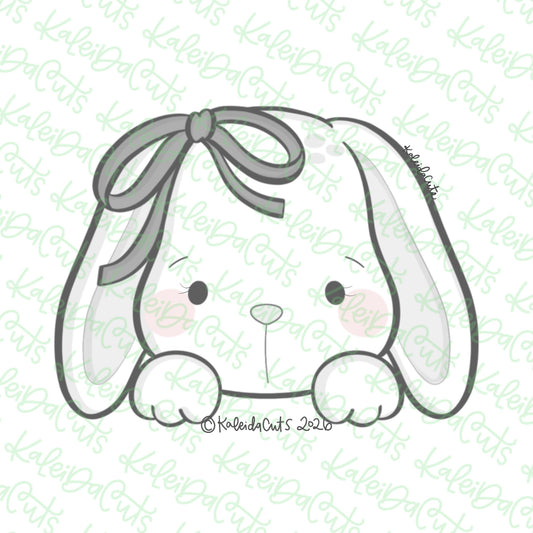 2026 Bunny Bow Face Cookie Cutter