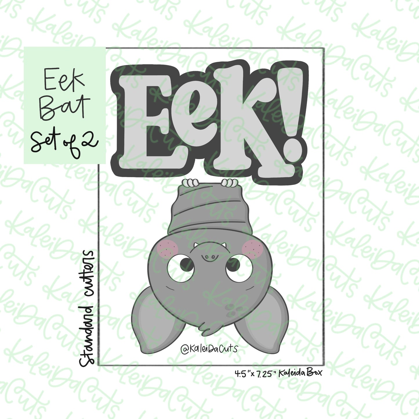Eek Bat Cookie Cutter Set of 2