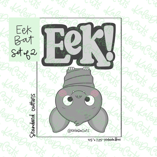 Eek Bat Cookie Cutter Set of 2
