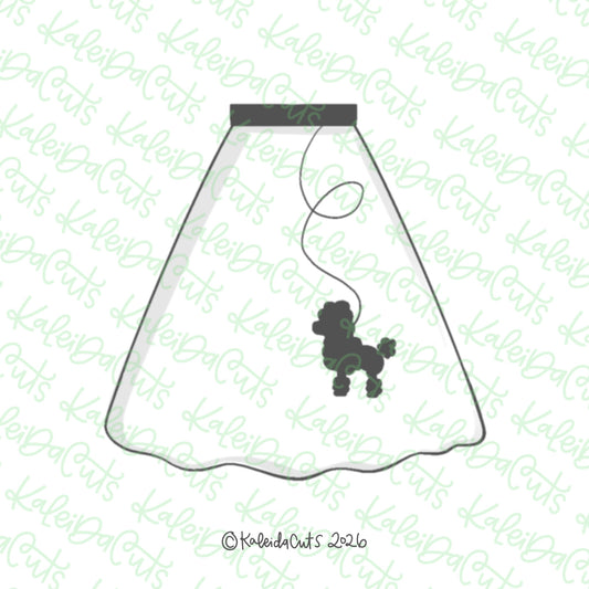 Poodle Skirt Cookie Cutter
