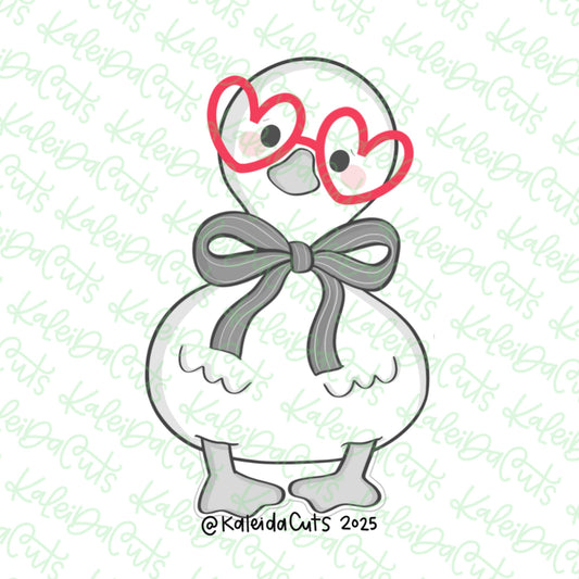 Valentine Goose Cookie Cutter