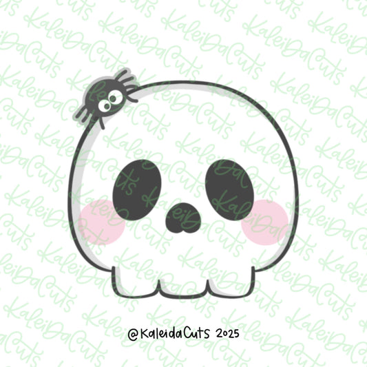 Simple Skull Spider Cookie Cutter