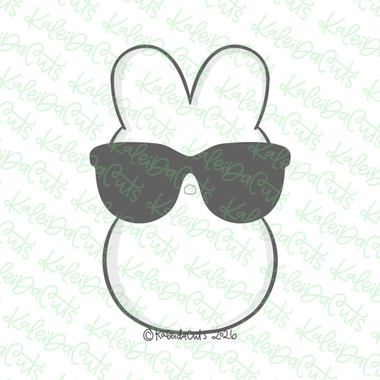 Marshmallow Bunny Shades Cookie Cutter