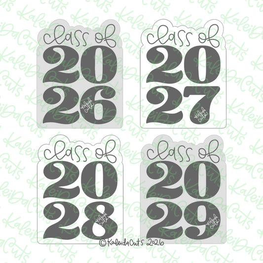 Stacked Class of Plaque Cookie Cutter