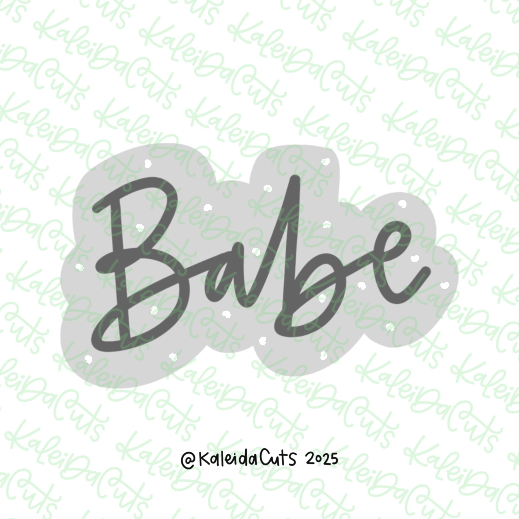 Babe Lettering Cookie Cutter – KaleidaCuts