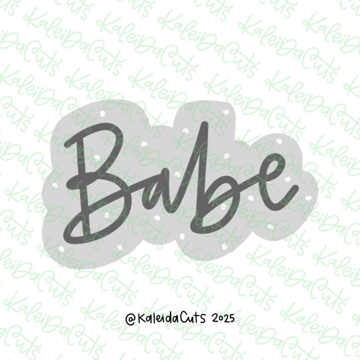 Babe Lettering Cookie Cutter