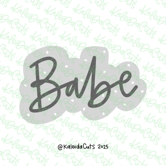 Babe Lettering Cookie Cutter