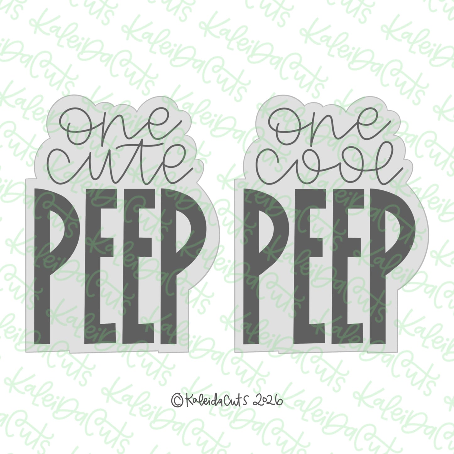 One Cute Cool Peep Cookie Cutter