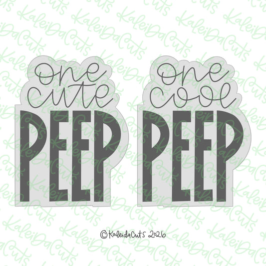 One Cute Cool Peep Cookie Cutter