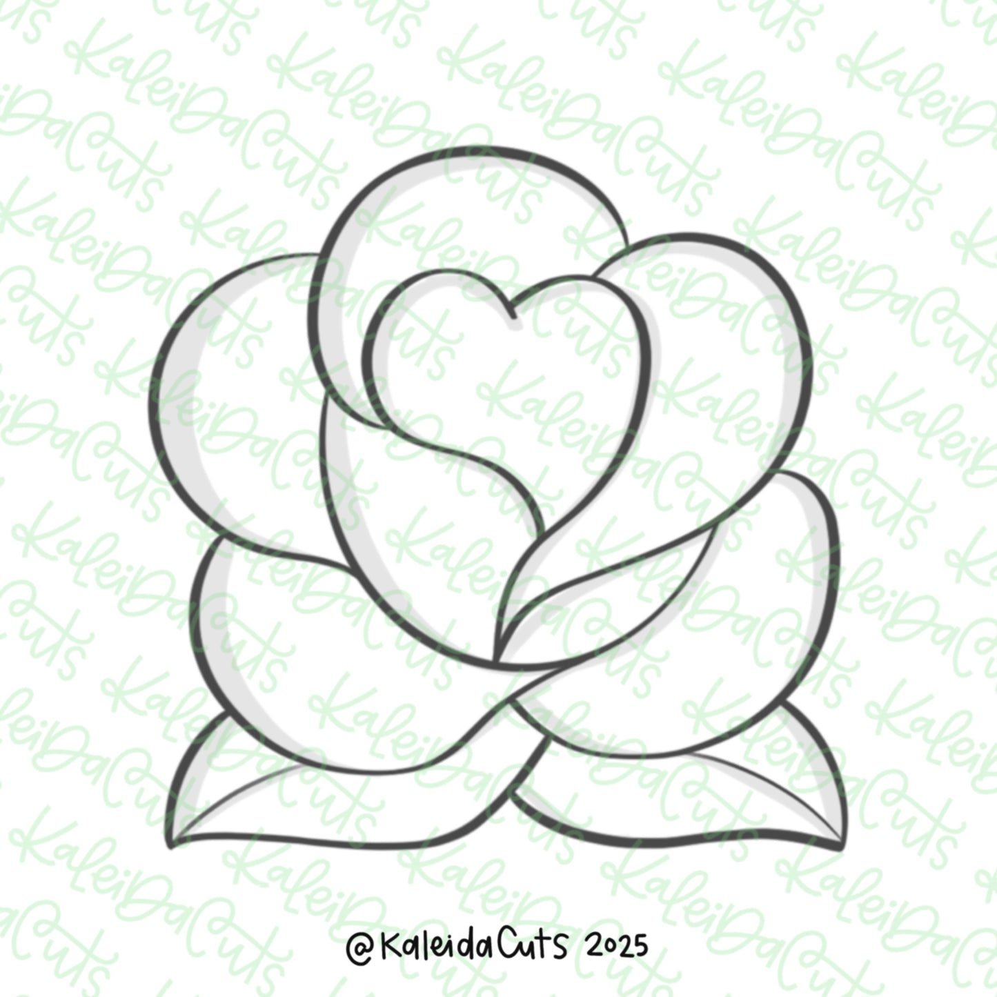 Simple Rose Cookie Cutter