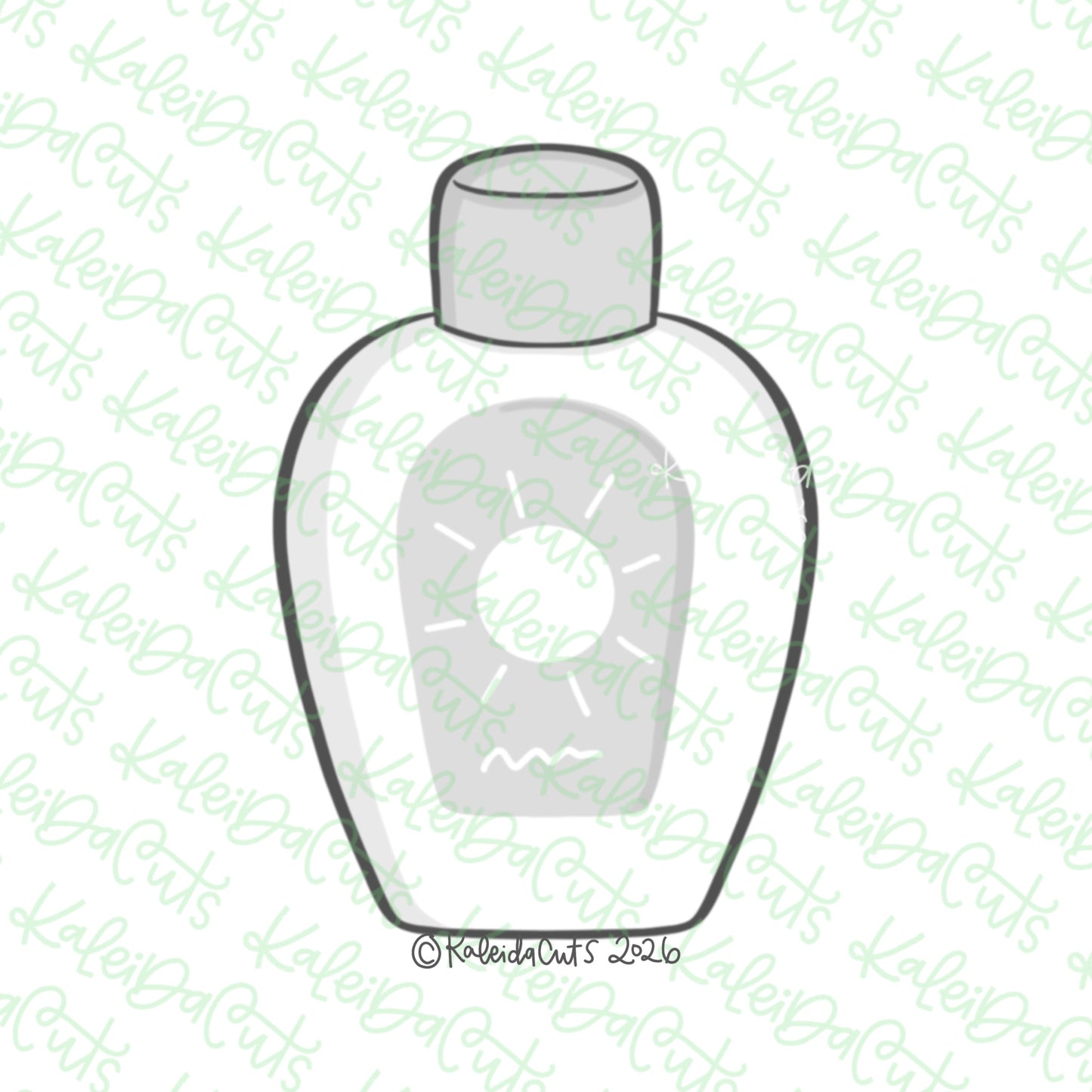 Sunscreen Bottle Cookie Cutter